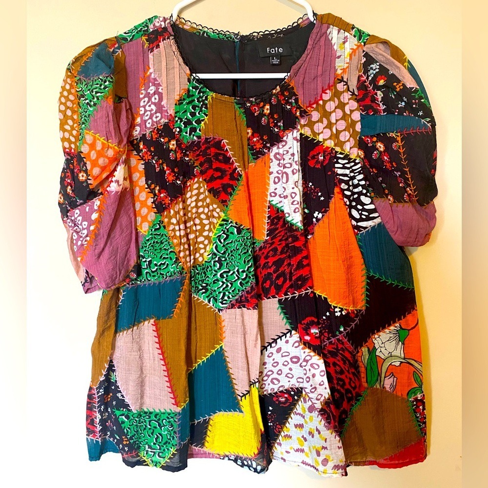 Fate Patchwork Blouse - Picture 2 of 7